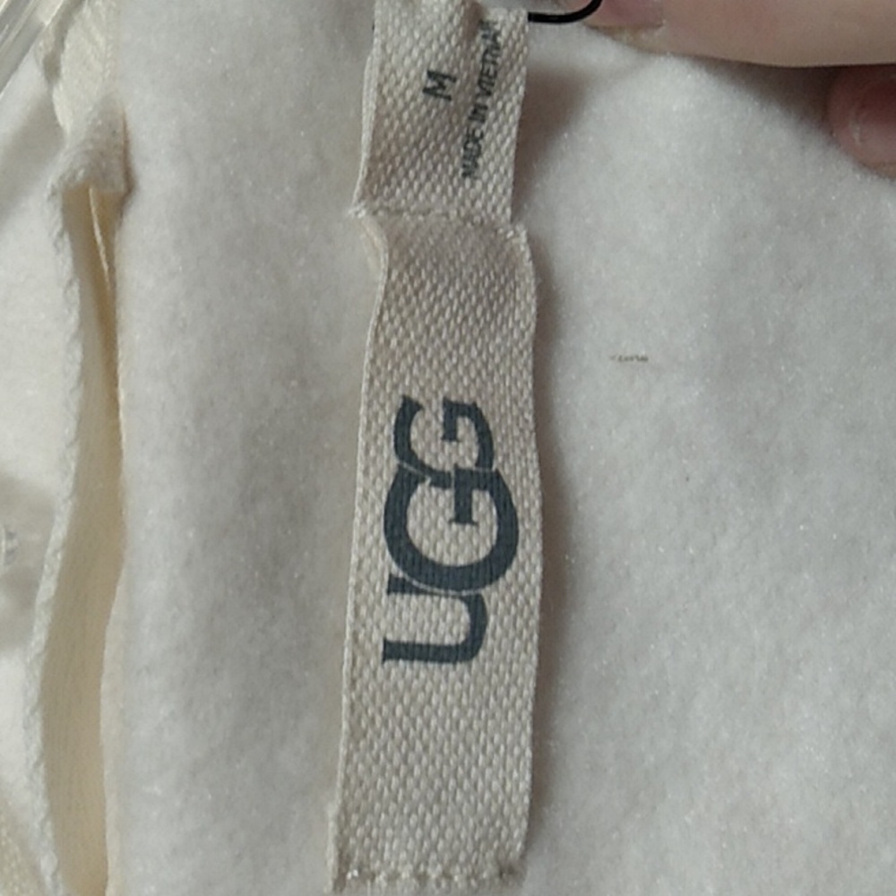 (BX39) SALE! NWT UGG Janni Fleece Open Front Blanket Sweater Sz.M - Picture 5 of 15